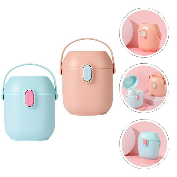 NICEXMAS 2Pcs Portable Milk Powder Container for by Parents and Caregivers