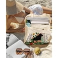 thumbnail image 3 of Juego de 2 bolsas de lona con cierre de maquillaje para mujer, bolsa de regalo para compras, gimnasio, viajes, día festivo, 3 of 4