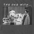 thumbnail image 2 of Men's Friends The One With… Black and White Turkey Scene Graphic T-Shirt, 2 of 5