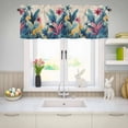 thumbnail image 5 of Valances for Windows Rod Pocket Short Curtain for Bathroom Living Room Bedroom 1 Panel 42x12in, 5 of 9