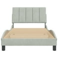 thumbnail image 6 of vidaXL Bed Frame with Headboard Mattress Foundation Bedroom Furniture Velvet, 6 of 10