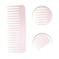 thumbnail image 3 of Unique Bargains 1 Pc Loose Powder Style Wide Tooth Comb for Curly Thin Hair Plastic Clear Pink, 3 of 3