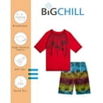 thumbnail image 6 of Big Chill Boys Rash Guard Swim Set - Short Sleeve Rash Guard Swim Shirt & Swim Trunks (6-14), 6 of 7