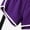 Purple Withe, variant on EFINNY Women's Sports Shorts Elastic Running Yoga Training Workout Short Pants Waistband Athletic Shorts