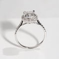 thumbnail image 4 of solitaire jewels 2CT Cushion Moissanit Halo Engagement Ring For Women, 10K White Gold, 4 of 5