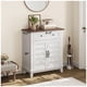 thumbnail image 3 of 3 niveles adjustable estante estilo rural almacenamiento gabinete con 7 gears - multi-functional waterproof entrada gabinete in blanca y brown para kitchen y dining room, 3 of 6