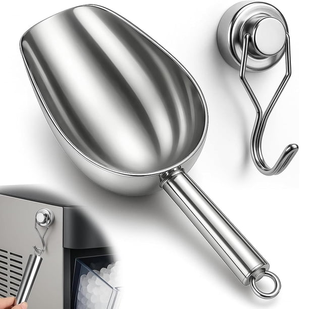 Cuchara para hielo, cuchara para comida, premium, ligera, de metal, práctica, utensilio de cocina, de acero inoxidable, para de cocina, harina