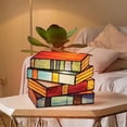 thumbnail image 3 of CNKOO Stacked Books Simple Nightstand Desk Lamp for Home Decor (Resin), 3 of 8