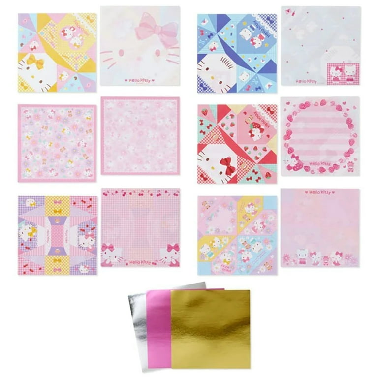 Hello Kitty Origami Memo Pad Foldable Sanrio Stationery (1 pad) 