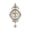 White, variant on Small Retro Oval Wall Clock, Antique Old Design Battery Operated Silent Decor Wall Clocks for Kitchen,Bedroom(32*62cm)