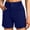 Navy-A, variant on Miluxas Wide Leg Capri Pants for Women Solid High Waisted Casual Capris Trousers Stretch Twill Pants with Pocket White