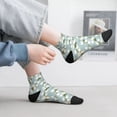 thumbnail image 4 of Salouo Tulips Flowers Pattern Unisex Middle Tube Socks,Middle-Finger Knee High Socks Over The Calf Tube Stocking Crew Stockings for Women and Men Tube Socks, 4 of 8