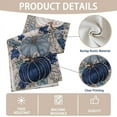 thumbnail image 6 of Fall Thanksgiving Table Runner, Blue Vintage Pumpkin Maple Leaf Decorative Autumn Harvest Seasonal Table Runner for Farmhouse Kitchen Dining Indoor Home Party Decorations 13x72 inches, 6 of 6