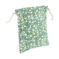 thumbnail image 1 of 1 Pc Bolsa de Cosméticos de Dibujo Duradera para Mujeres para Viajes de Negocios Vacaciones Verde de Algodón, 1 of 3