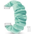 thumbnail image 3 of 20mm Scrunchie Watch Band Compatible with Samsung Galaxy watch 42mm,Soft classic pattern Replacement Wristbands for Samsung Galaxy Watch Active/Active 2 (Green), 3 of 11