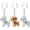 Golden Retriever, variant on Pet Hair Storage Keyring 3pcs Dog Hair Storage Pendant Keychain, Pet Hair Souvenir Capsule Pendant Memorial Keychain for Pet Lovers