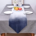 thumbnail image 2 of Triangle Table Runners Long Indigo Blue Ombre Dresser Scarves Table Decoration for Wedding Party/Graduation Ceremony/Banquet Abstract Artwork Gradient, 2 of 6