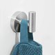 thumbnail image 3 of Toallero cepillado, juego de accesorios para baño, gancho redondo de acero inoxidable para baño, cocina, garaje, hotel, 3 piezas, plateado, 3 of 5