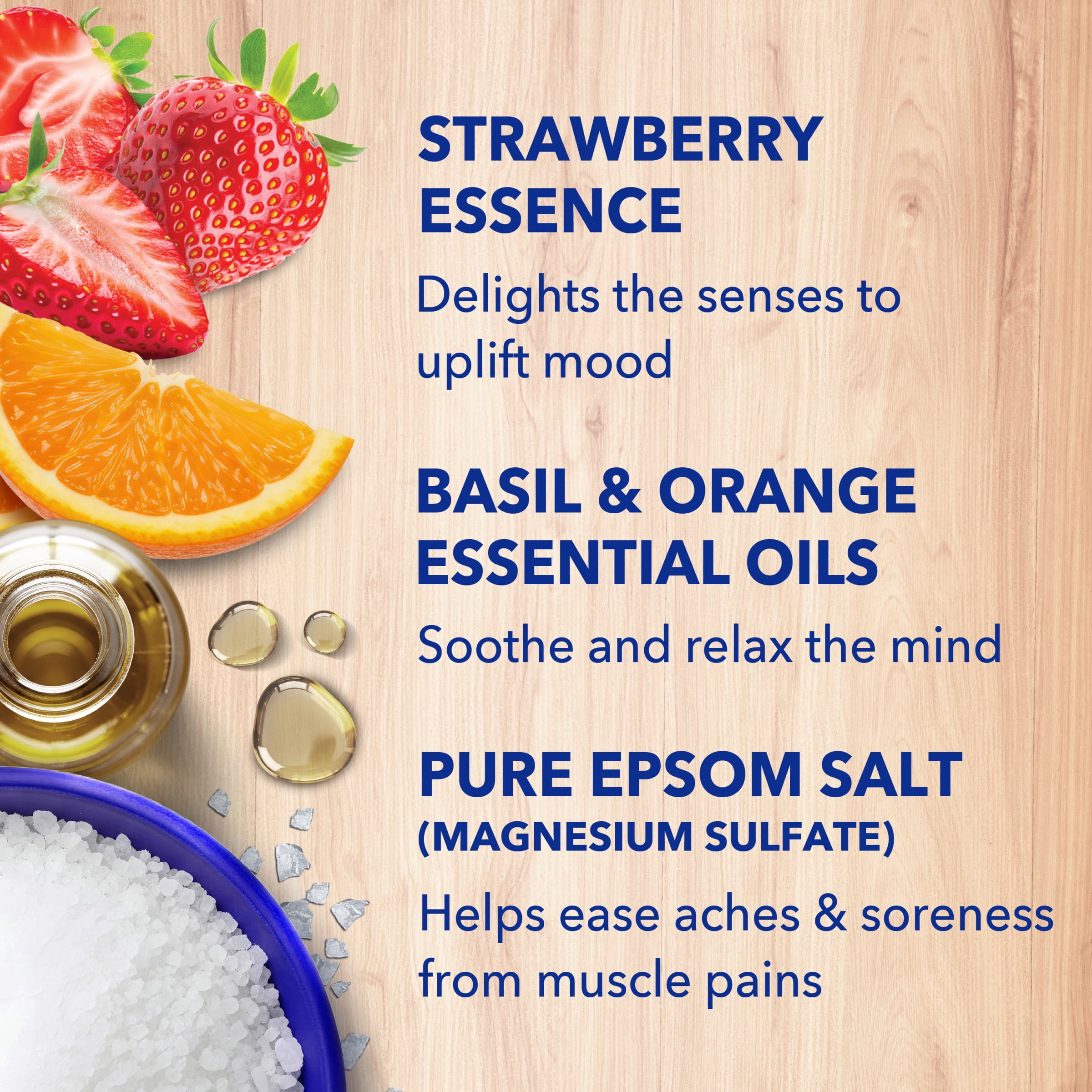 Dr Teal's Epsom Salt Magnesium Soak, Strawberry Serenade, 3 lbs