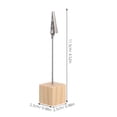 thumbnail image 6 of OUNONA 20Pcs Wood Place Card Holders Stands for Wedding Table Numbers Photo Clips, 6 of 7