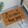 thumbnail image 6 of LHWEN Happy Halloween Decorative Floor Mat Seasonal Fall Party Indoor Outdoor Home Mat 16x24 Inch Soft Fiber Pumpkins Bats House Design Coir Fiber Heavy-Duty Non-Slip Low-Pile Pet Kid Friendly PVC, 6 of 7