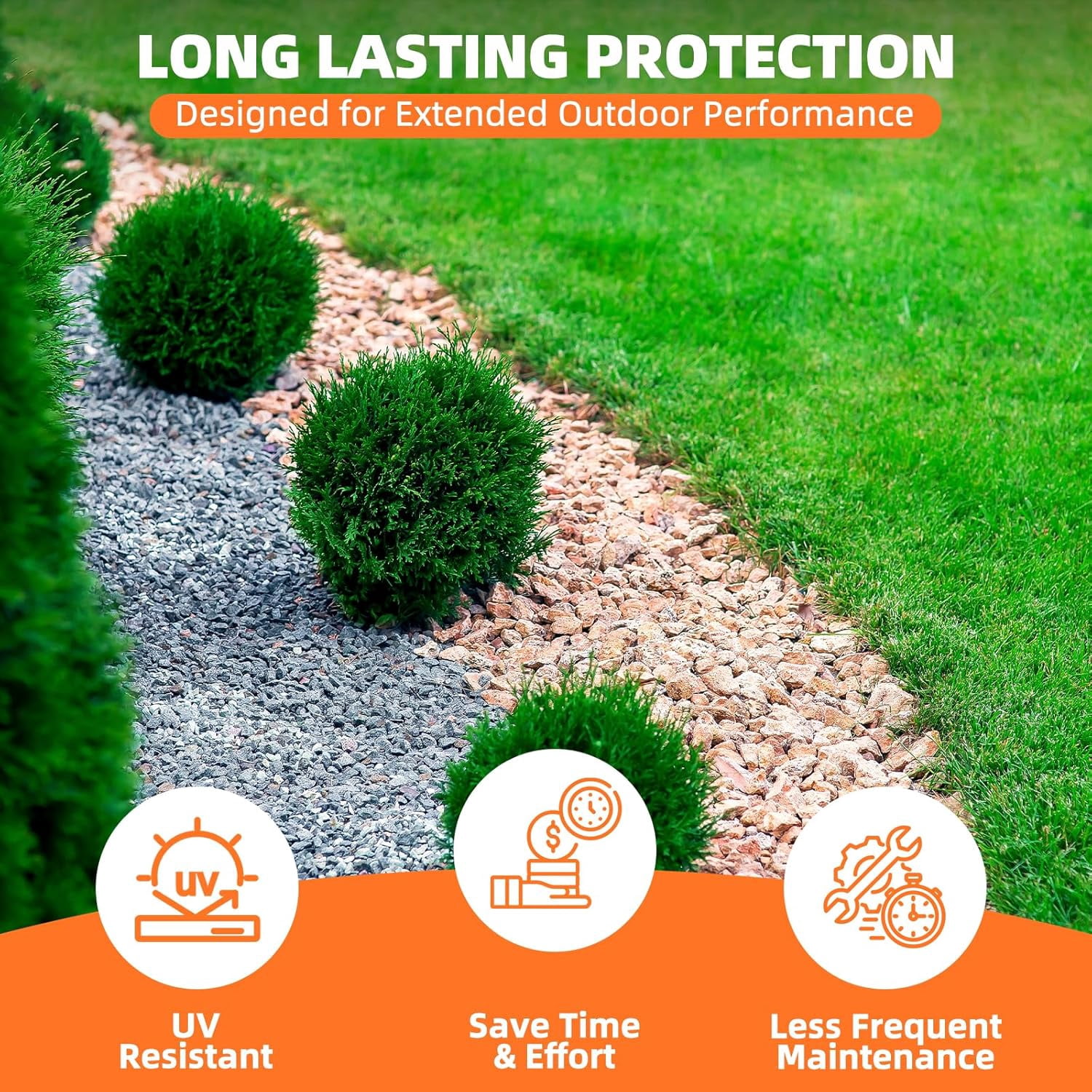 Rock Glue, 1 Gallon Mulch Bond for Landscaping with Sprayer, Ultra-Stick Mulch & Gravel Binder, Non-Toxic Pea Gravel Stabilizer, Landscape Adhesive for Paths, Patios & Borders