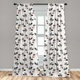 thumbnail image 5 of Ambesonne Retro Curtains, Girl Heroine, Pair of 28"x63", Multicolor, 5 of 5