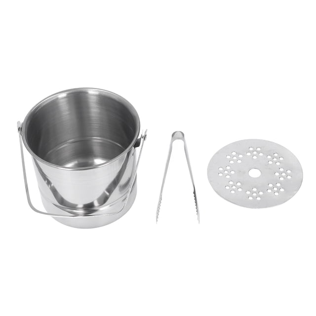 Contenedor de hielo para barra, cubos de hielo de 1 litro, cubo de hielo aislado de acero inoxidable, cubos de hielo para barra de cócteles, el mejor de su clase Jadeshay A