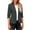 Dark Gray, variant on 2025 Women's Summer Linen Blazer 3/4 Sleeve Lightweight Fully-Lined Slim Elegant Casual Work Jacket with Pockets