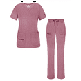 thumbnail image 1 of Adar Pro Heather Breakthrough Plus Ensemble de Sarrau pour Femmes - Haut à Col en V Amélioré et Pantalon à Multiples Poches, 1 of 7