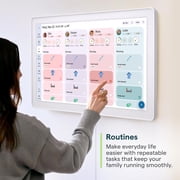 Skylight Calendar Max 27-inch Touchscreen Digital Calendar, All-in-One Family Organizer and Chore Chart, Wall Mountable Planner - Classic White
