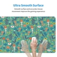 thumbnail image 5 of Bingfone Mushrooms And Flowers Large Gaming Mouse Pad,Extended Desk Mousepad With Stitched Edges,Non-Slip Base,29.5 X 16 In, 5 of 9