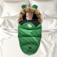thumbnail image 3 of Saco de dormir de invierno para bebé, resistente al viento, cálido, para cochecito de bebé. Cigarra verde, 3 of 8