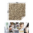 thumbnail image 5 of Cloth Napkins Set of 6 - 20x20 Inches, Leopard Washable Reusable Table Napkins, Rustic Brown Animals Art Modern Soft & Absortbent Dining Napkin for Party Wedding Hotel Restaurant, 5 of 8