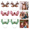thumbnail image 3 of Diademas navideñas para fiestas, suministros de decoración, regalo de Navidad, fotomatón, árbol de Navidad, muñeco de nieve, astas de reno, sombrero de Papá Noel, 3 of 4