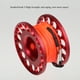 thumbnail image 3 of Eigraketly Carrete de buceo, seguridad profesional, cuerda de alta densidad, carrete de buceo de aluminio con mosquetón, accesorios de natación Deportes acuáticos Rojo, 3 of 6