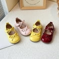 thumbnail image 3 of Toddler Girl’s Patent Leather Mary Jane Shoes, Burgundy, Bow Accent, Toddler  shoes, 3 of 5