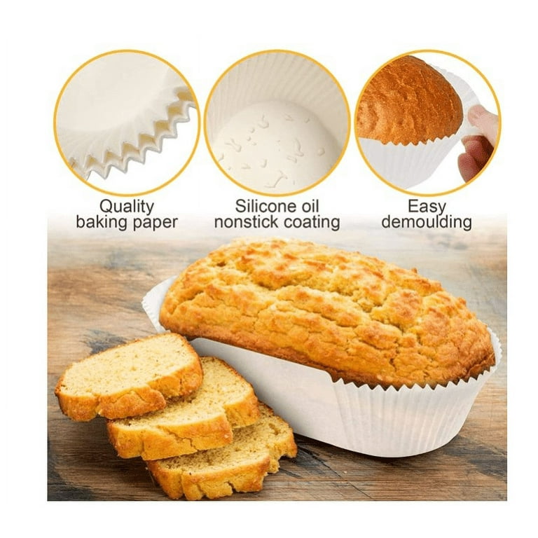 Disposable Paper Pan Liners,Loaf Bread Baking Liners, Cake Liners Loaf Tin  Bread Tin Liners,Paper Pan Liners for Cakes, Snacks, Cupcakes, Muffins,  Weddings, Parties,40 Pieces 