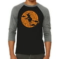 thumbnail image 1 of Men's Raglan Baseball Word Art T-shirt - Spooky Witch, 1 of 2