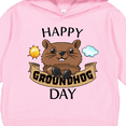 thumbnail image 3 of Inktastic Happy Groundhog Day Cute Toddler Hoodie, 3 of 4