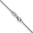 thumbnail image 3 of Solid 14K White Gold 1mm Diamond Cut Open Franco Chain - 24"- Made In Italy, 3 of 8