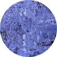 thumbnail image 1 of Ahgly Company Indoor Round Oriental Blue Industrial Area Rugs, 6' Round, 1 of 4