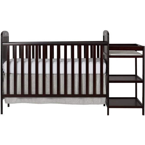 Dream On Me Anna 4 In 1 Convertible Crib And Changer Espresso
