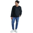 thumbnail image 2 of Atasi Indian KurtaForMen Full Sleeve Shirts Solid Round Neck Ethnic Tee Shirt, 2 of 7