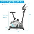 thumbnail image 2 of Gymax Magnetic Exercise Bike Upright Cycling Bike w/ LCD Monitor & Pulse Sensor, 2 of 10