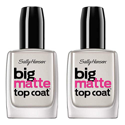Sally Hansen Nail Treatment Big Matte Top Coat, 41055,  Fl Oz (Pack of  2) 