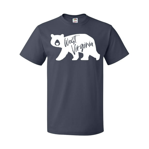 Inktastic West Virginia White Bear Silhouette T-Shirt