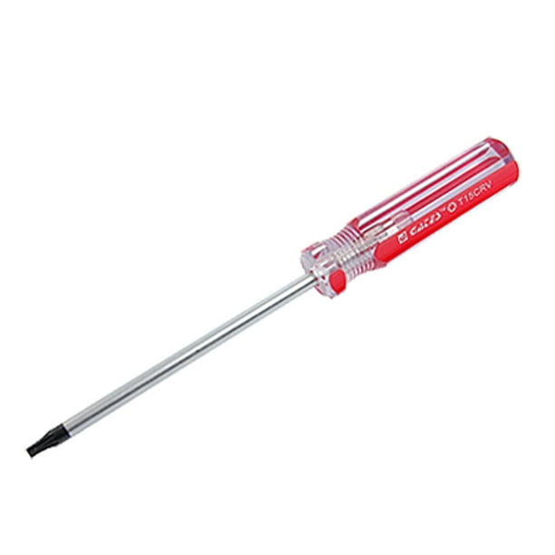 Destornillador Torx de seguridad de 1 mm con mango claro rojo Unique Bargains