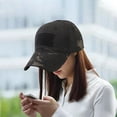 thumbnail image 2 of Gorros Deportivos Gorros Papá Ajustables Transpirables Para Correr Camping Mujer Hombre Negro SM SunniMix Gorra de béisbol, 2 of 7
