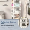 thumbnail image 4 of Halicool 7-Tier Rotating 360 Degree Carousel Free Standing Shoe Rack, White, 4 of 7
